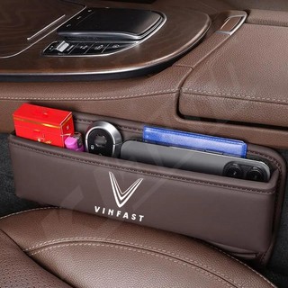 Túi Da pu Đựng Đồ Gắn Khe Hở Ghế Ngồi Xe Hơi vinfast lux a fadil president sa vf e34