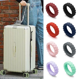 FEASTLY 8 Cái / bộ Hành Lý Du Lịch Bánh Xe, Phụ Kiện Vali Trục Silicon Vali Bánh Xe Bảo Vệ, Giảm Bánh Xe Với Âm Thanh Im Lặng Xe Đẩy Hộp Bánh Bao