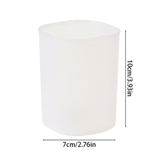 MEGOCE 1 Cái Đựng Bút Chì, Hộp Đựng Bút Nhựa Mờ, Mini Tối Giản Để Bàn Sắp Xếp Bàn Chải Đứng Hộp Bảo Quản Trang Điểm