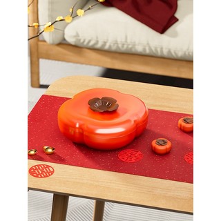 Hộp Mứt Quả Hồng Bunnies – 4 Ngăn Tiện Dụng, Trang Trí Bàn Tết Thêm Phần Tươi Tắn
