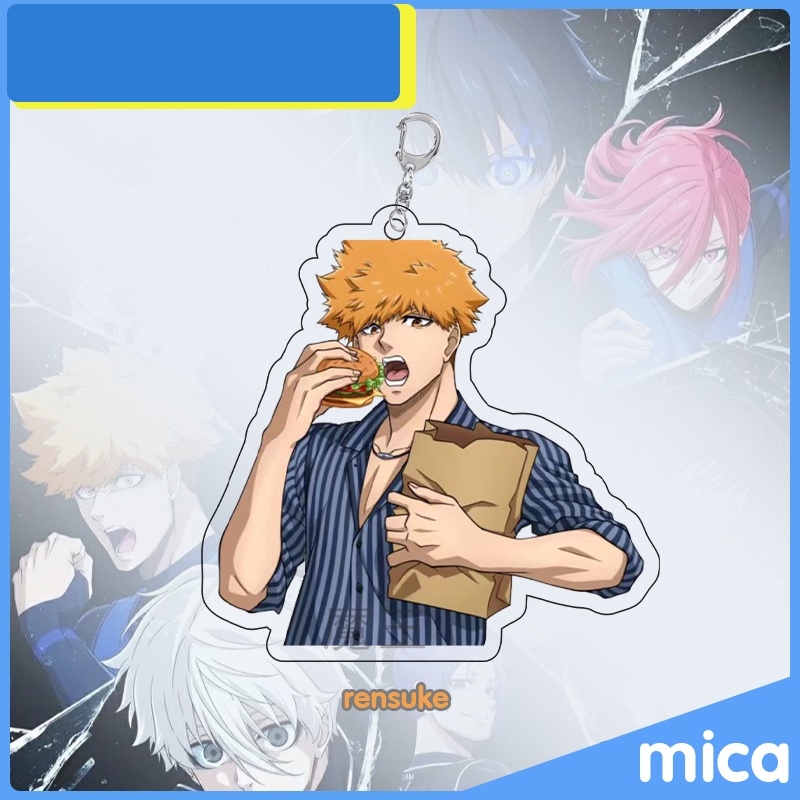 Móc khóa BLUE LOCK ver BÁN THÂN in hình anime chibi mica trong acrylic keyring dễ thương