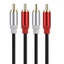 Niki 2RCA Nam Đến 2RCA Nam Dây Cáp Kết Nối Cho Hệ Thống Loa Khuếch Đại TV