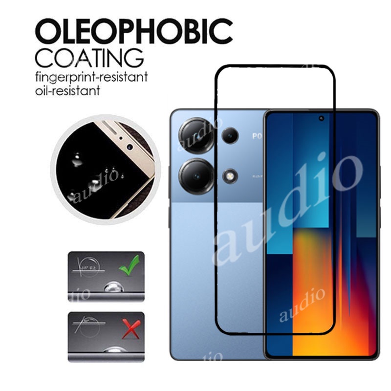 3 Kính Cường Lực Cho Poco m6 Pro M6Pro 4G 2024 Bảo Vệ Màn Hình Điện Thoại Vỏ Kính Bảo Vệ Phim Cho Poco m6 Pro 6M Pro PocoM6 Pro PocoM6Pro 4G 9H HD Chống Trầy Xước