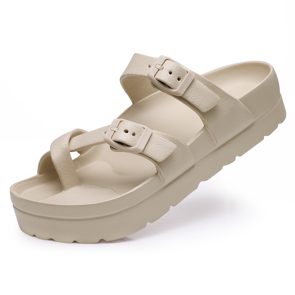 Comwarm Sandal Đế Xuồng EVA Có Khóa Vòm Điều Chỉnh Được Thời Trang Dành Cho Bạn Nữ Đi Biển Ngoài Trời