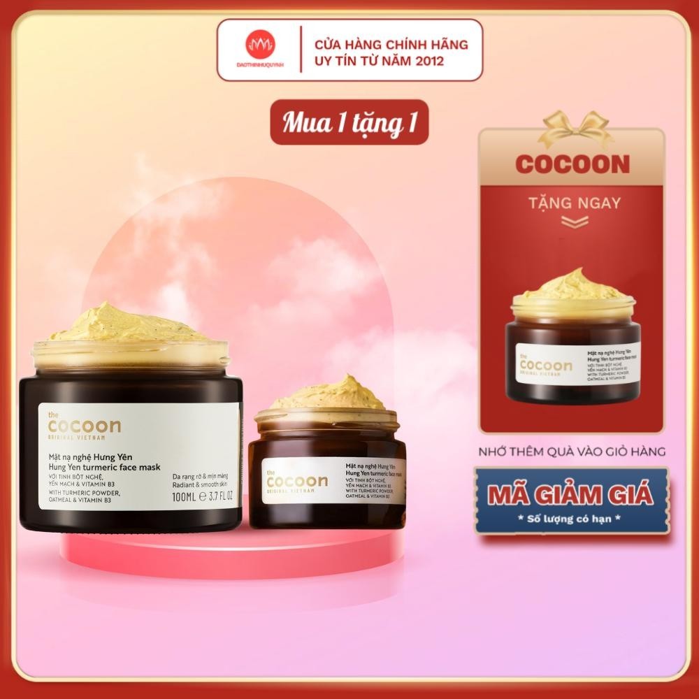 Mặt nạ nghệ Cocoon Hưng Yên dưỡng da giúp da mịn màng Turmeric Face ...