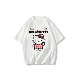 HIIXIIVI Áo Thun Nữ Cotton Tay Ngắn In Thời Trang, Cổ Tròn Oversize, Tee Baggy OOTD 2025