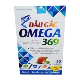 DẦU GẤC OMEGA 369 hỗ trợ chống oxy hóa cho mắt , não , tim lọ 60 viên