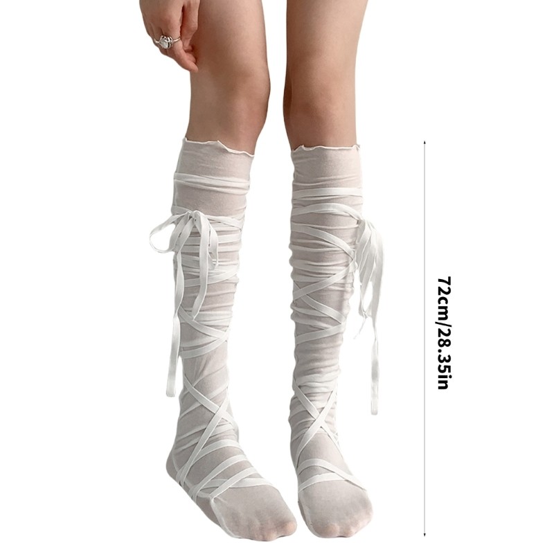 DASBSUG Tất cosplay anime nữ, quấn đầu gối, vớ dài boot