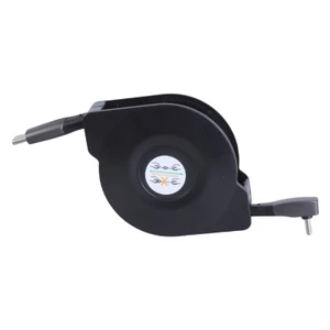 Cáp sạc có thể thu vào BTM Type C PD65W với đầu góc 90 độ Dây dữ liệu USB C để sử dụng tiện lợi
