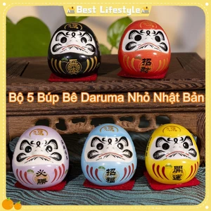 Bộ 5 Búp Bê Daruma Nhỏ Nhật Bản Daruma Tượng May Mắn Daruma Tượng Trang Trí Truyền Thống Nhà Tượng Trang Trí Shop Trang Tríidaevn