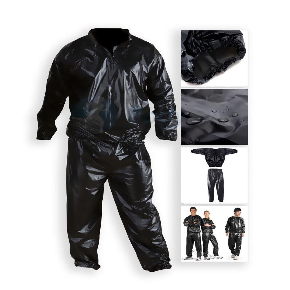 Bộ đồ xông hơi CQCJ, Bộ đồ tập thể dục thể dục hạng nặng, Áo hoodie S-4XL Chống rách Giảm cân Calo Burner Sweat Suit Xông hơi Fitness Gym