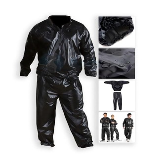 Bộ đồ xông hơi CLEARLINE, Bộ đồ tập thể dục hạng nặng, Áo hoodie giảm cân chống rách S-4XL Bộ đồ xông hơi tập thể dục phòng tập thể dục