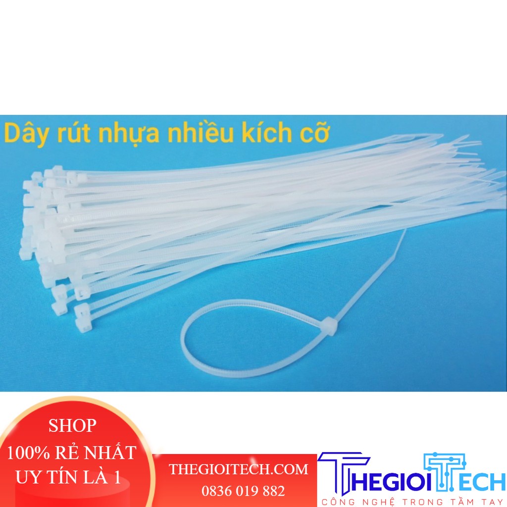Dây rút nhựa nhiều kích cỡ màu trắng | Shopee Việt Nam