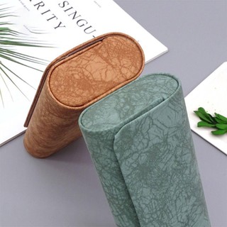 Kính POCKETN, Hộp Kính Da PU Bảo Vệ, Kính Mắt Unisex Vỏ Cứng Di Động Chống Ép Nữ