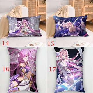 Vỏ gối Honkai Impact 3 Elysia Vỏ gối Sofa Polyester in một mặt Trang trí nhà cửa (Không có lõi)