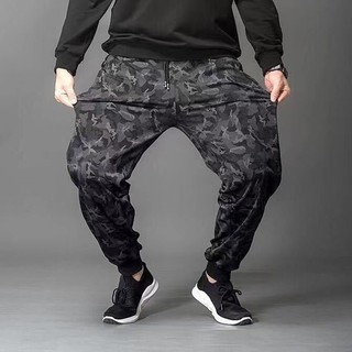 Quần joggers Đen Dáng Rộng Nhanh Khô Họa Tiết Rằn Ri Cỡ Lớn 10xl Cho Nam