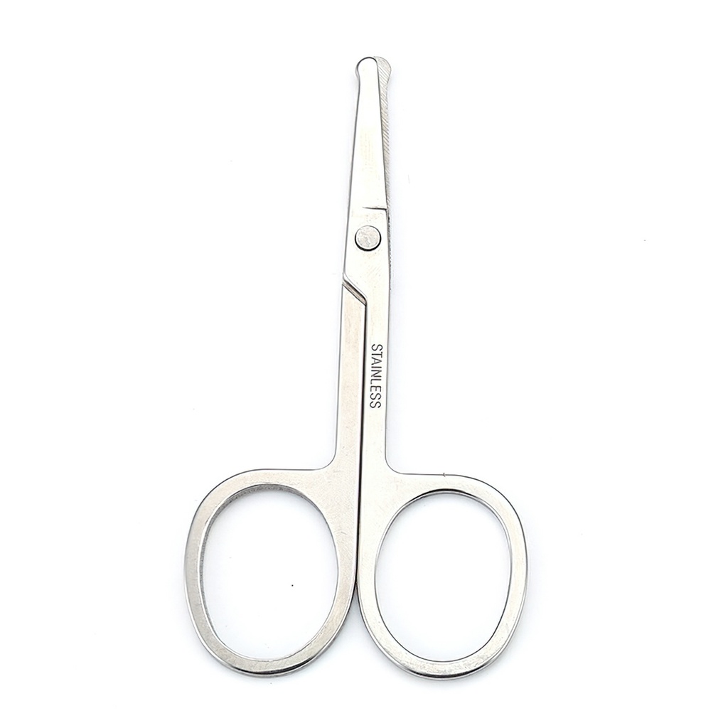 Kéo Mũi Tròn Inox Cắt Tỉa Tóc, Lông Mũi, Lông Mi, Lông Mày An Toàn