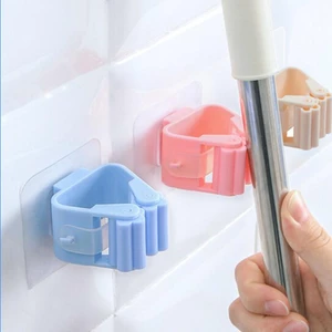 Móc Dán Tường Kẹp Giữ Cây Lau Nhà Chổi,Móc Treo Chổi Chịu Lực Đa Năng