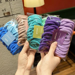 Set 50 / 100 / 200 Dây Buộc Tóc Cao Su Co Giãn Thời Trang Hàn Quốc Cho Bé Gái - Phụ Kiện Tóc