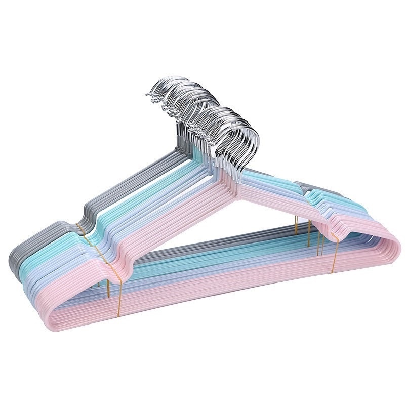 Combo 10 móc treo quần áo-mắc nhôm bọc nhựa - hàng cao cấp người lớn-trẻ em.  - Gia Dụng Anh Thu