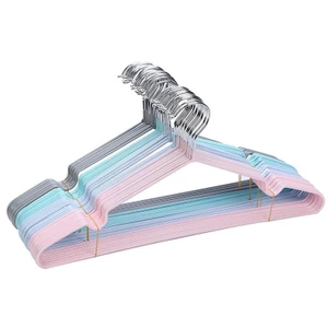Combo 10 móc treo quần áo-mắc nhôm bọc nhựa - hàng cao cấp người lớn-trẻ em. - Gia Dụng Anh Thu