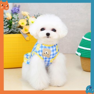 Thú Cưng Kẹo Màu Ngực Lưng Quần Áo Thú Cưng Chó Ngực Lưng Teddy Tank Top Quần Áo Mèo Quần Áo Thú Cưng