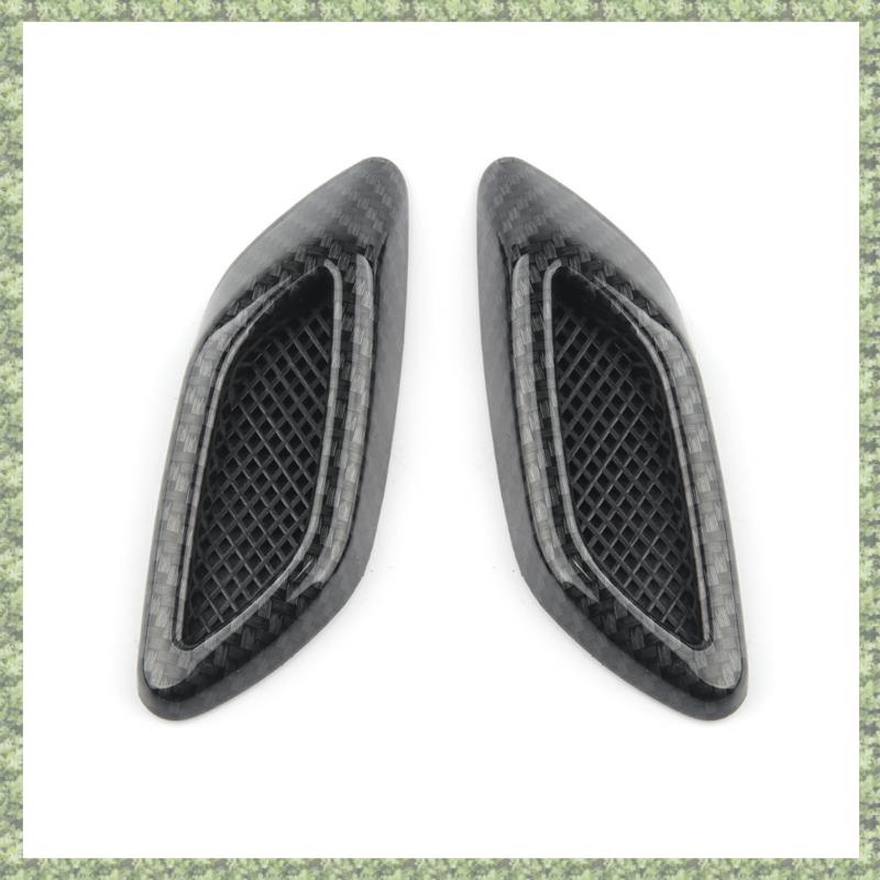 FENDER Set 2 Miếng Dán Trang Trí Lỗ Thông Gió Xe Hơi Bằng Sợi carbon Cao Cấp Ốp