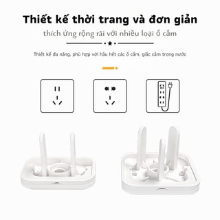 Vỏ Bịt ổ điện bảo vệ an toàn cho bé   Nút bịt ổ điện cao cấp chống giật nhỏ gọn chắc chắn có quai cầm tiện lợi Myd.23