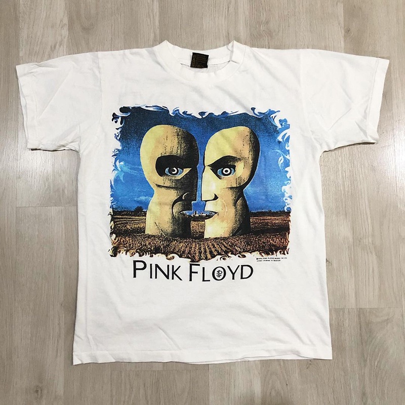 Áo Thun Ngắn Tay In Hình pink floyd Phong Cách vintage