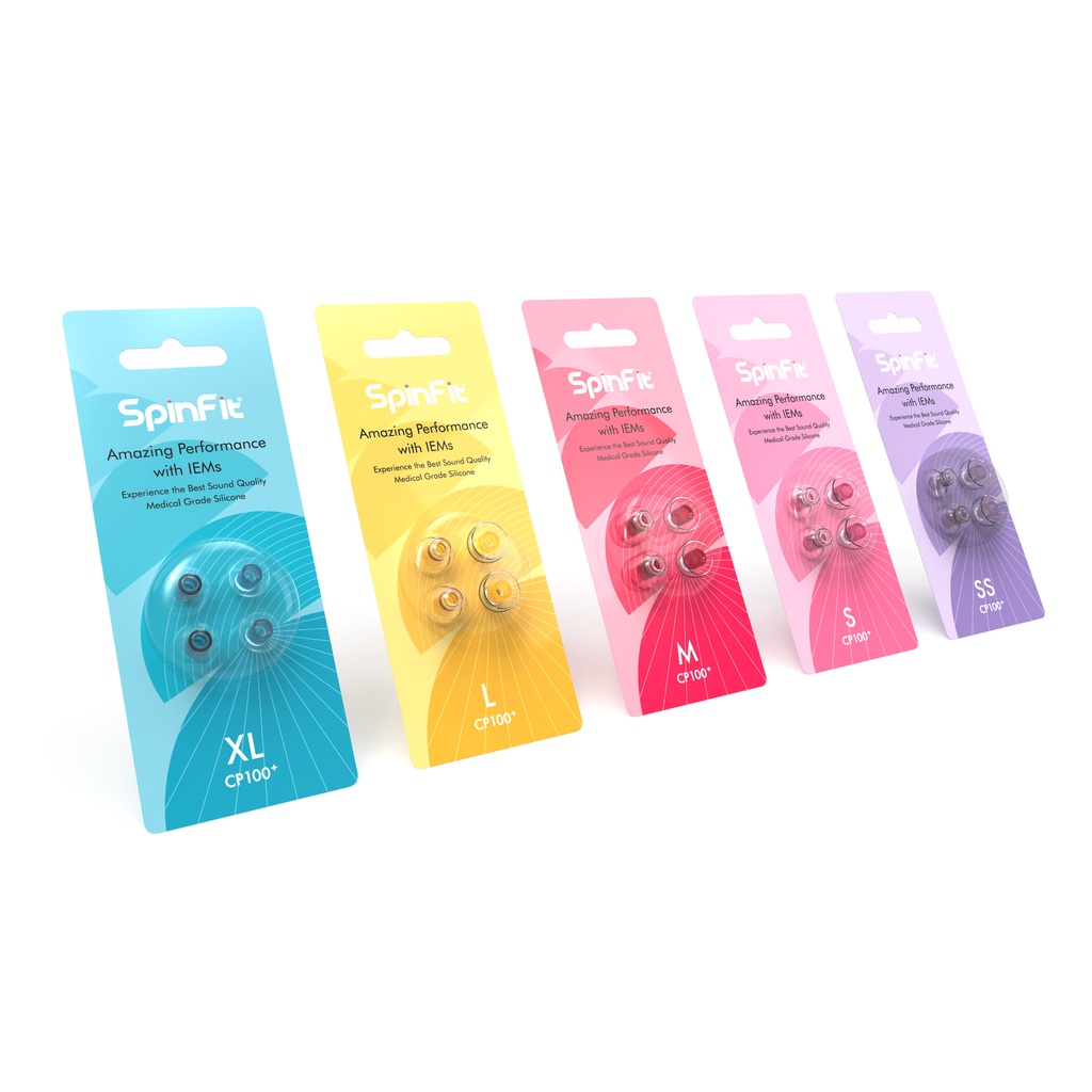 SPINFIT Spinner Set 2 Cặp Nút Tai Nghe hifi cp100 + plus Đường Kính 4.5-5.5mm