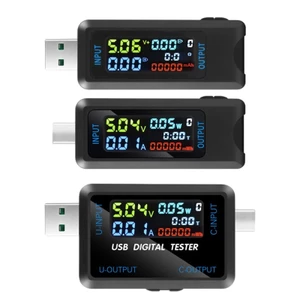 BTF USB USB C Tester Đồng hồ đo nguồn USB 4 5-36V 0-5A Máy kiểm tra điện áp Đồng hồ vạn năng Đồng hồ đo dòng điện USB Máy kiểm tra bộ sạc USB