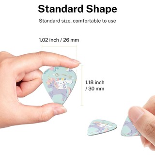 Sanrio Cinnamoroll 6 Chiếc Đàn Guitar Chọn 3 Độ Dày Khác Nhau Đàn Guitar Chọn Thích Hợp Cho Đàn Guitar, Đàn Ukulele, v.v.
