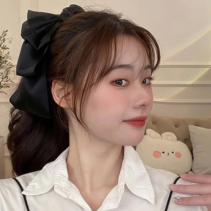 Kẹp Tóc Nữ Phong Cách Hàn Quốc: Nơ Đen Thời Trang & Hình Cá Mập Lớn