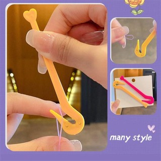 FAVORITEGOODS Máy cắt tóc, Dụng cụ tháo dây cao su đàn hồi, Phụ kiện tạo kiểu dùng một lần Dây buộc tóc không đau bền