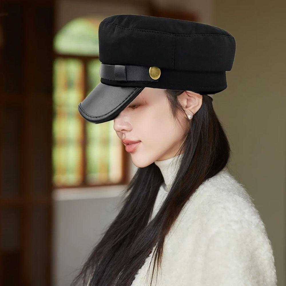Jkdesign Mũ Hải Quân, Mũ Nồi Phong Cách Anh Cổ Điển, Mũ Phẳng Họa Sĩ Mũ Ấm Áp Hình Bát Giác Mũ Phẳng Đạt Đỉnh Mũ Nam Nữ