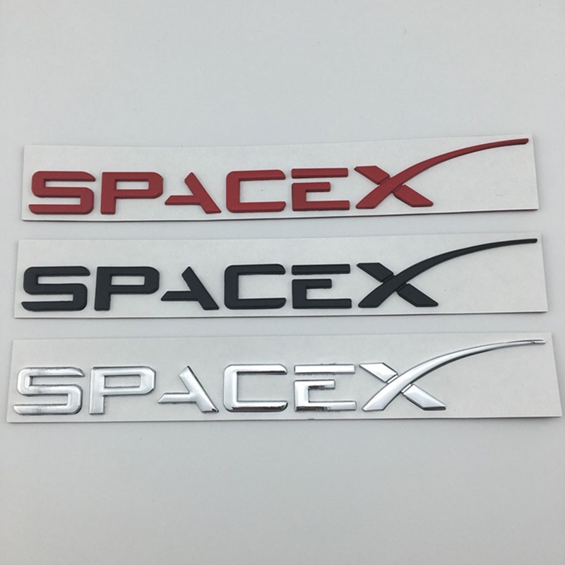 Spacex Metal Car Sticker Biểu tượng đuôi sau Thích hợp cho TESLA TESLA ...