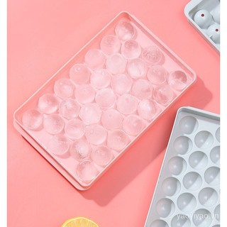 Khuôn Làm Đá Bi Tròn 33 Ô 3D Có Nắp Đậy DIY 16ZC Tiện Lợi Dành Cho Làm Cocktail / Đồ Uống