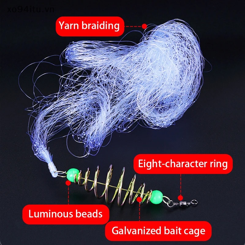 Lưới Đánh Bắt Cá 11 Kích Thước Dạ Quang Bằng Đồng