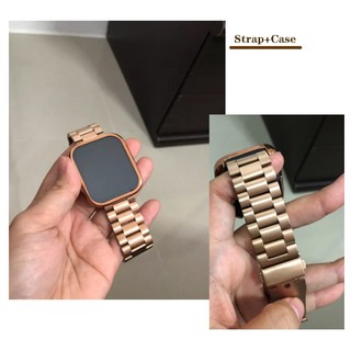 Ốp Bảo Vệ 2 Trong 1 Bằng Thép Không Gỉ + Dây Đeo Thay Thế Chuyên Dụng Cho Huami Amazfit Bip 5 / Bip 3 Pro