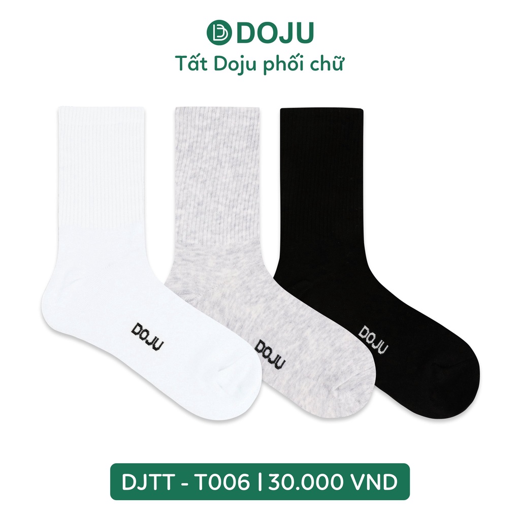 Tất Thể Thao Unisex Dokma DOJU Cao Cổ DJTT T001 T002 T003 T004 T005 T006