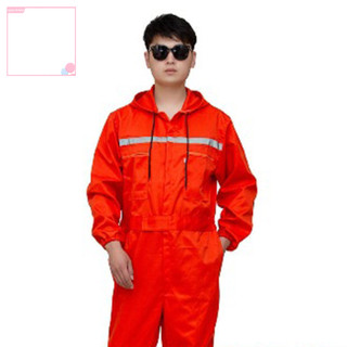 Bộ Áo Liền Quần Bảo Hộ Lao Động Unisex Có Khóa Kéo Phản Quang Chống Bụi An Toàn