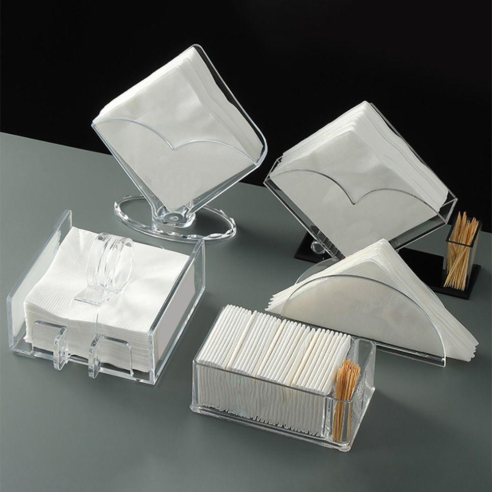 Hộp đựng khăn ăn GILL, Hộp đựng khăn giấy thẳng đứng bằng Acrylic trong suốt, Hộp đựng khăn giấy dọc sáng tạo Đảng