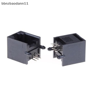 [Bbnzdd] 10 Cái / bộ RJ11 RJ12 6P6C Máy Tính Internet Mạng PCB Jack Ổ Cắm Mới BVAH