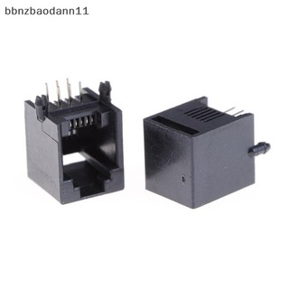 [Bbnzdd] 10 Cái / bộ RJ11 RJ12 6P6C Máy Tính Internet Mạng PCB Jack Ổ Cắm Mới BVAH