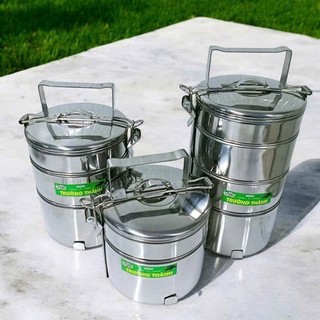 Cà men inox 3, 4 ngăn Cà Mên Inox cặp lồng giữ nhiệt hộp đựng cơm tiện lợi mang đi làm - Trường An VN