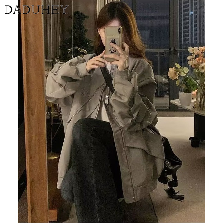 Ảnh Quần jeans DADUHEY ống loe lưng cao phong cách đường phố Mỹ cao cấp cỡ lớn 3