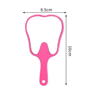 Gương trang điểm HEARTHLY, Gương cầm tay hình răng PVC, Quà tặng gương độ phân giải cao dễ thương