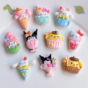 Phụ kiện khóa Crocs Sanrio hoạt hình, DIY sáng tạo, có thể tháo rời, trang trí mũ tai, phù hợp nhiều loại giày