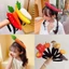 JUNYUE88US Vòng buộc tóc thực phẩm mô phỏng, Băng đô khoai tây cà chua, Mũ tiêu thời trang Mũ tóc rau chuối Trẻ em