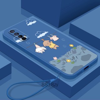 ốp lưng Realme 7 Ốp Điện Thoại tpu silicone Mềm Chống Rơi Vỡ In Hình Dễ Thương Kèm Dây Đeo Cho Realme 7
